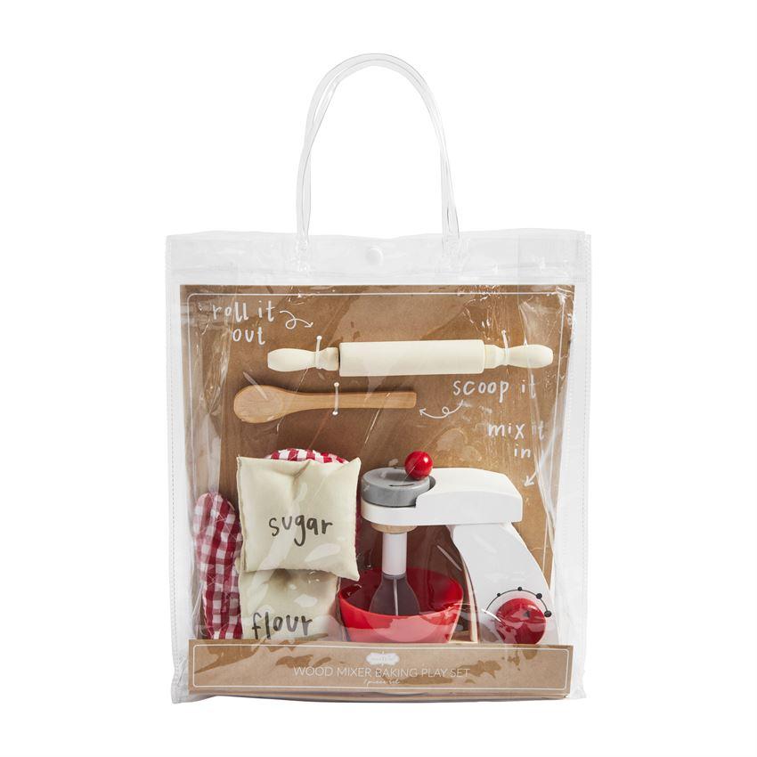 Wood Mixer Baking Toy Set