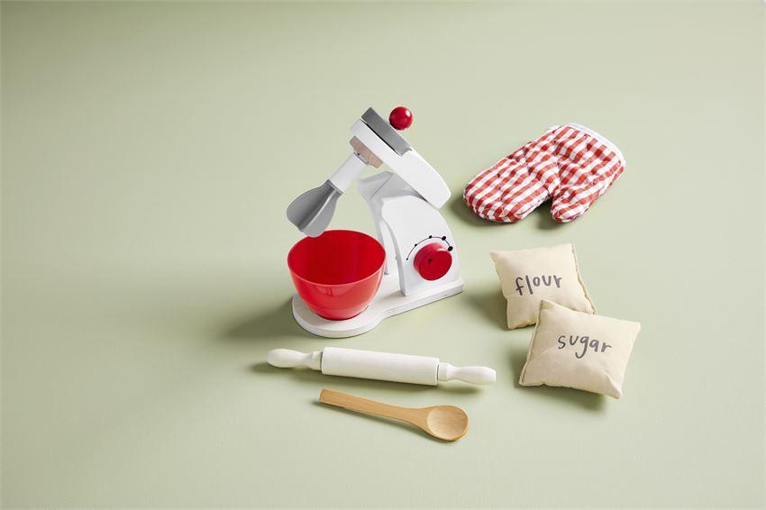 Wood Mixer Baking Toy Set