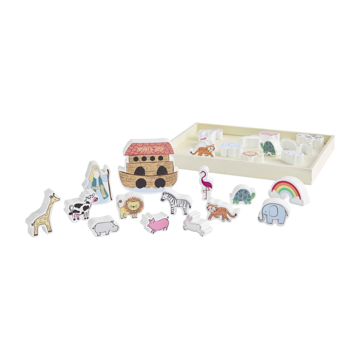 Noah's Ark Wooden Toy Set