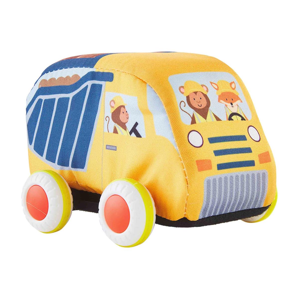 Dump Truck Plush Pull-Back Toy