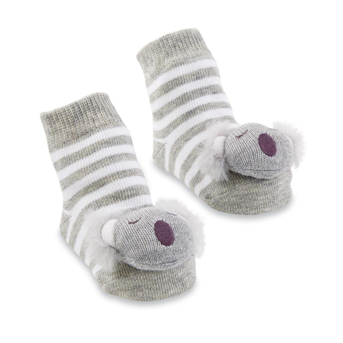 Koala Rattle Toe Socks