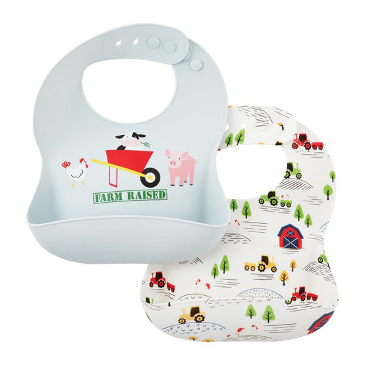 Farm Silicone Bib Set