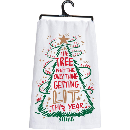 Getting Lit Christmas Towel