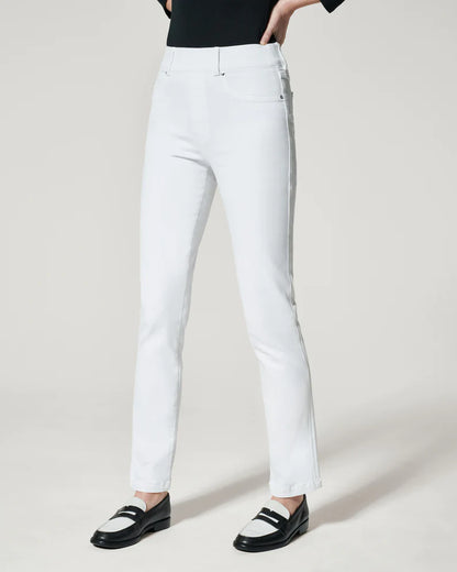 Spanx Ankle Straight Leg Jeans | White