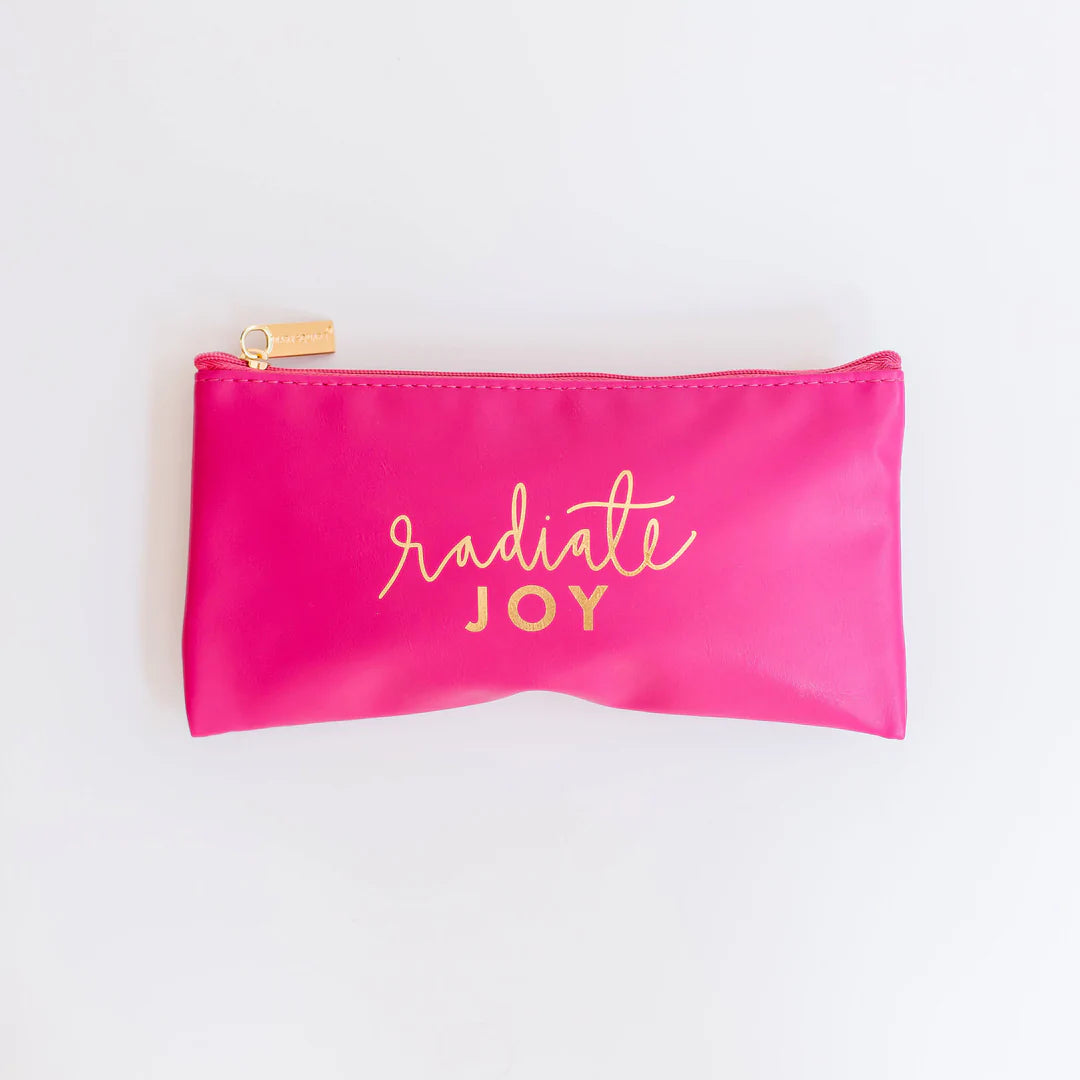 Radiate Joy Zipper Pouch