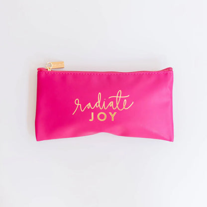 Radiate Joy Zipper Pouch