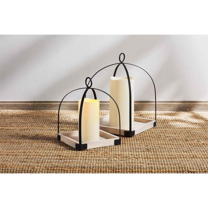 Iron & Wood Lantern