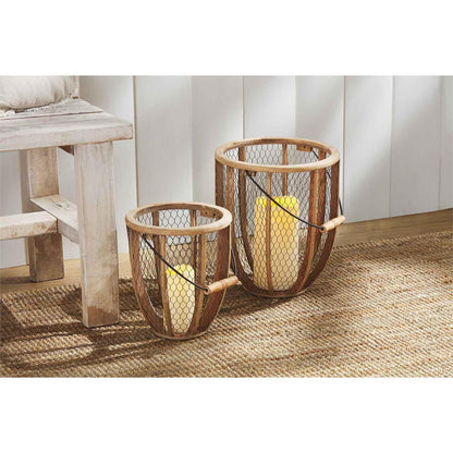 Wire Bucket Lanterns