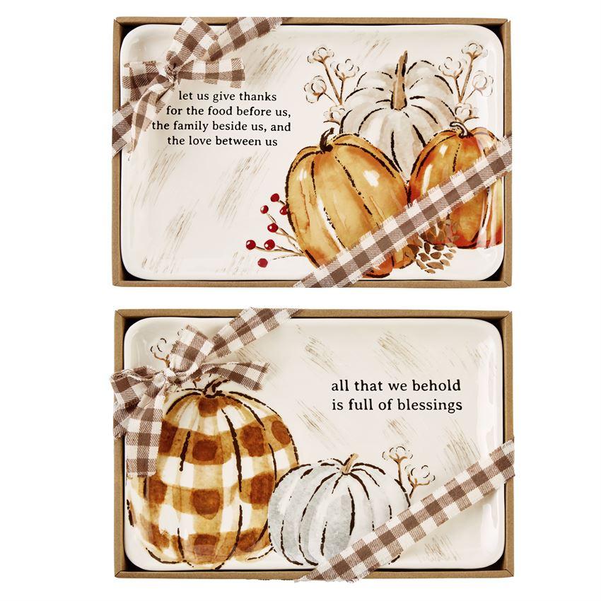 Pumpkin Sentiment Trays