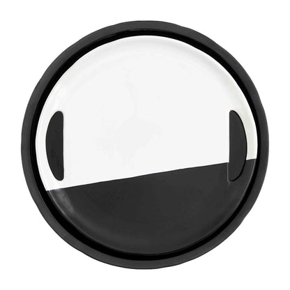 Black/White Platter Set