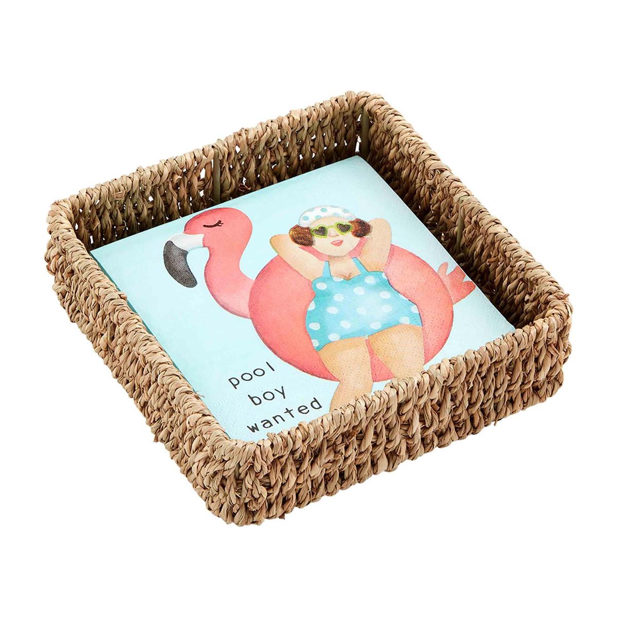 Pool Lady Napkin & Basket Sets