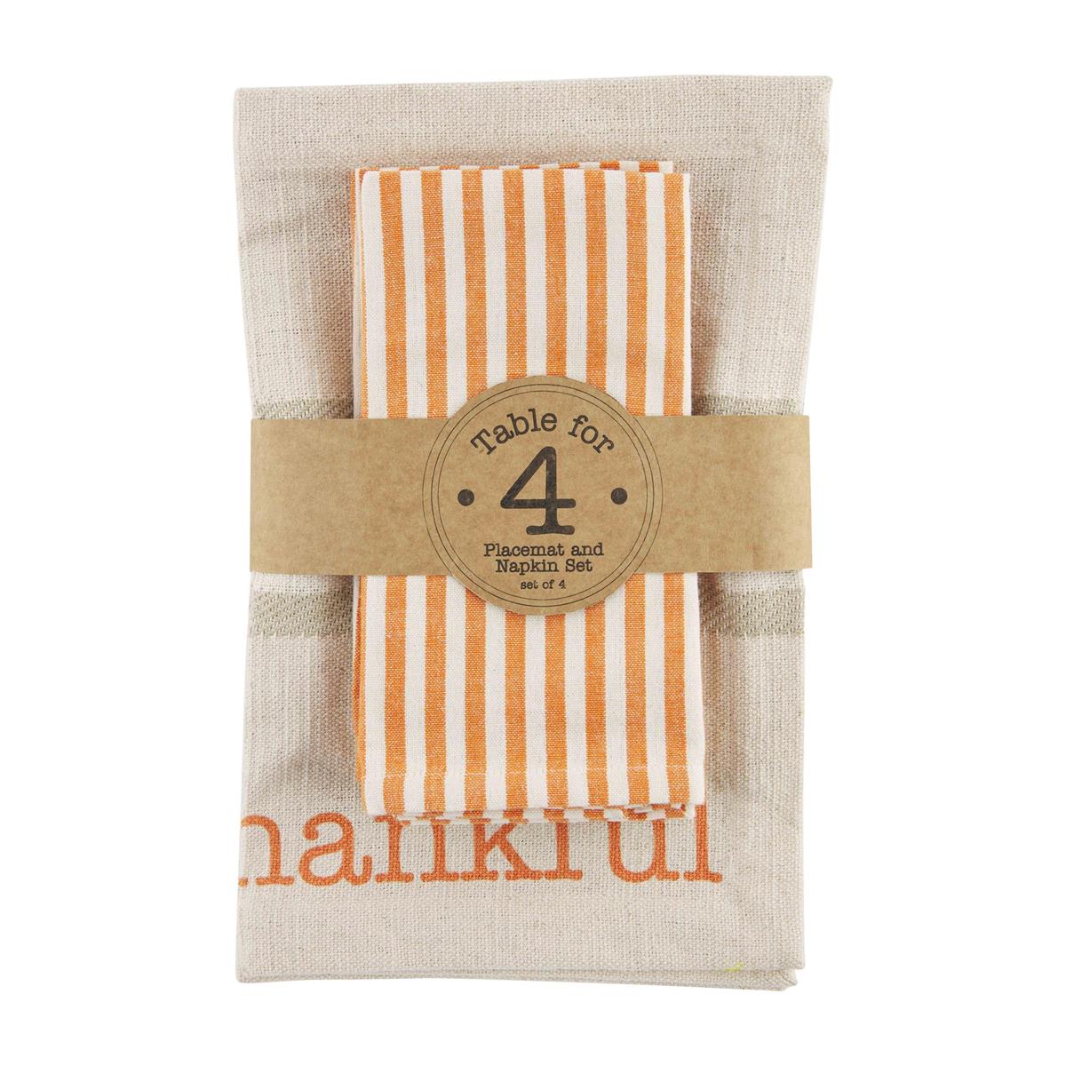 Thankful Placemat & Napkin Set