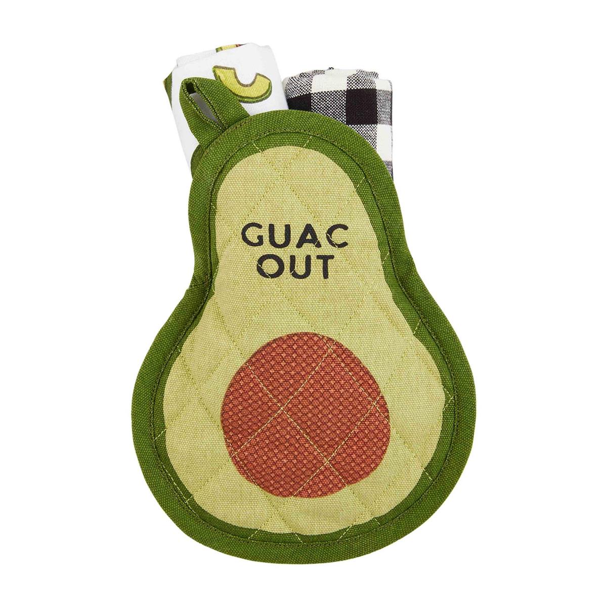 Avocado Oven Mitt & Towel Set