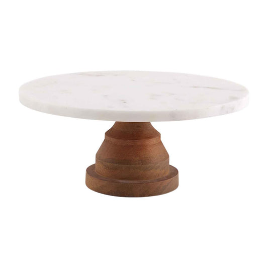 Marble Wood Pedestal