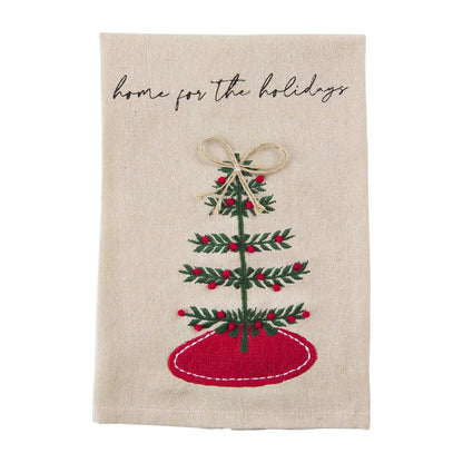 Christmas French Knot Towel