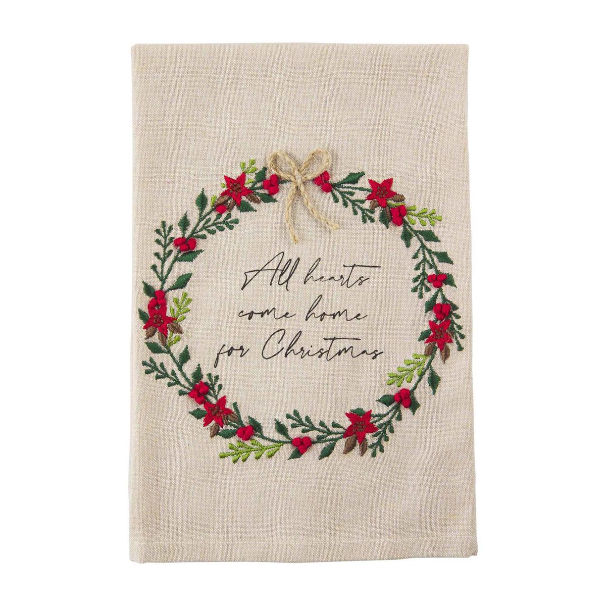 Christmas French Knot Towel