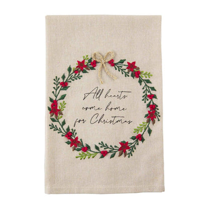 Christmas French Knot Towel