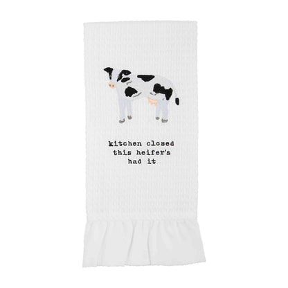 Ruffle Edge Farm Towel