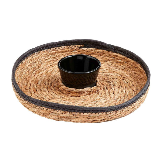 Black/Natural Chip & Dip Basket