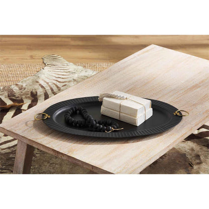 Black Oval Tray