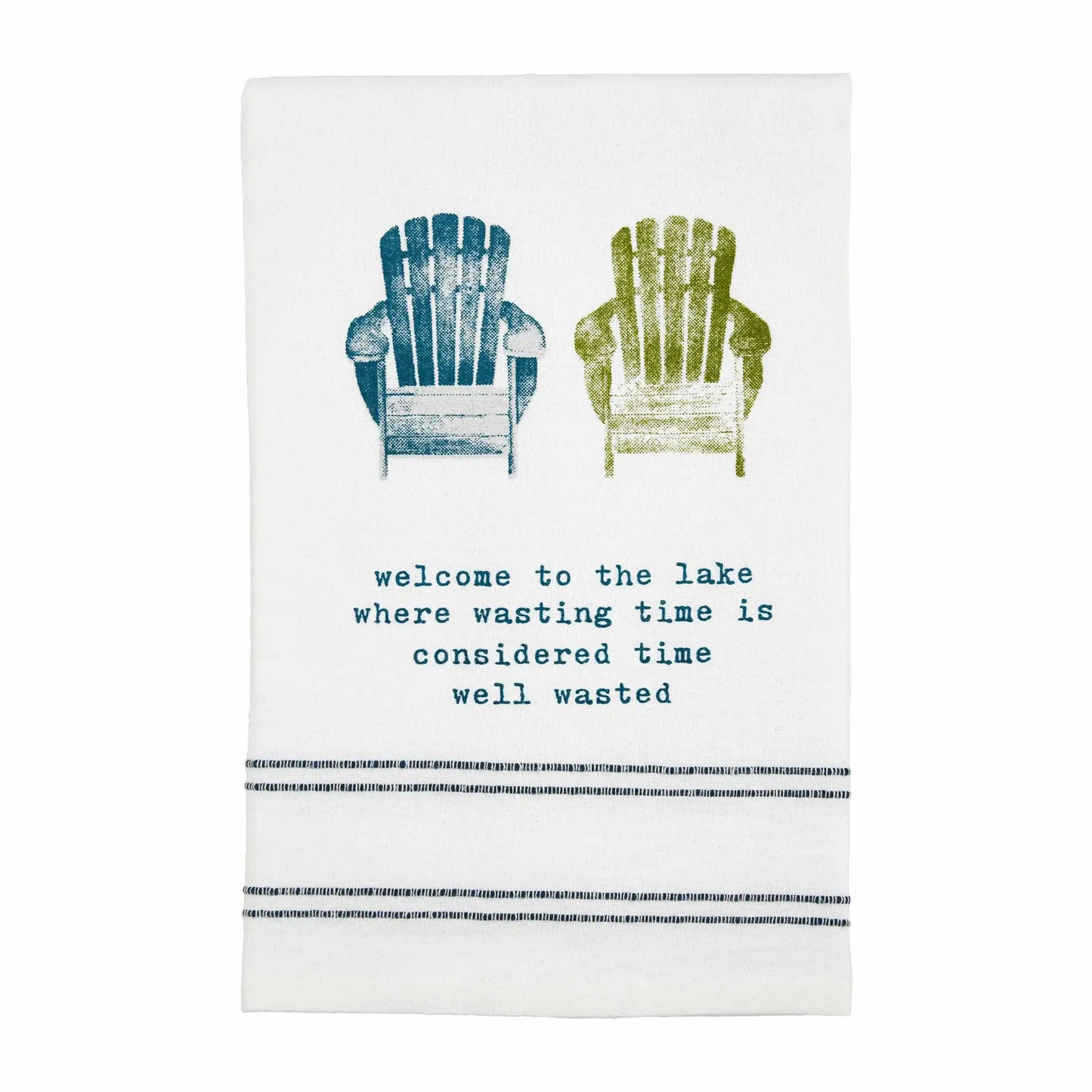 Lake Watercolor Tea Towel