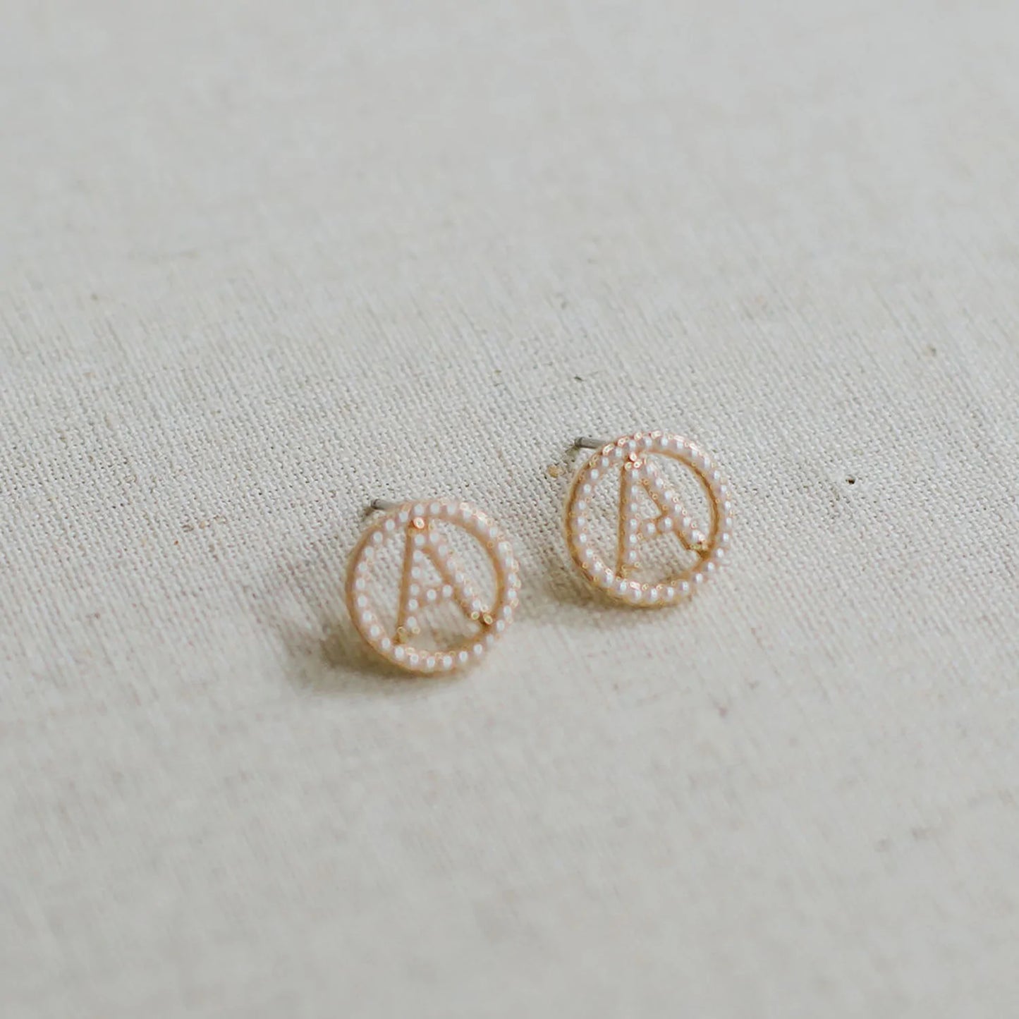 Luna Initial Earrings