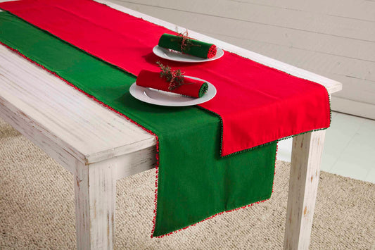 Christmas Pom Table Runner