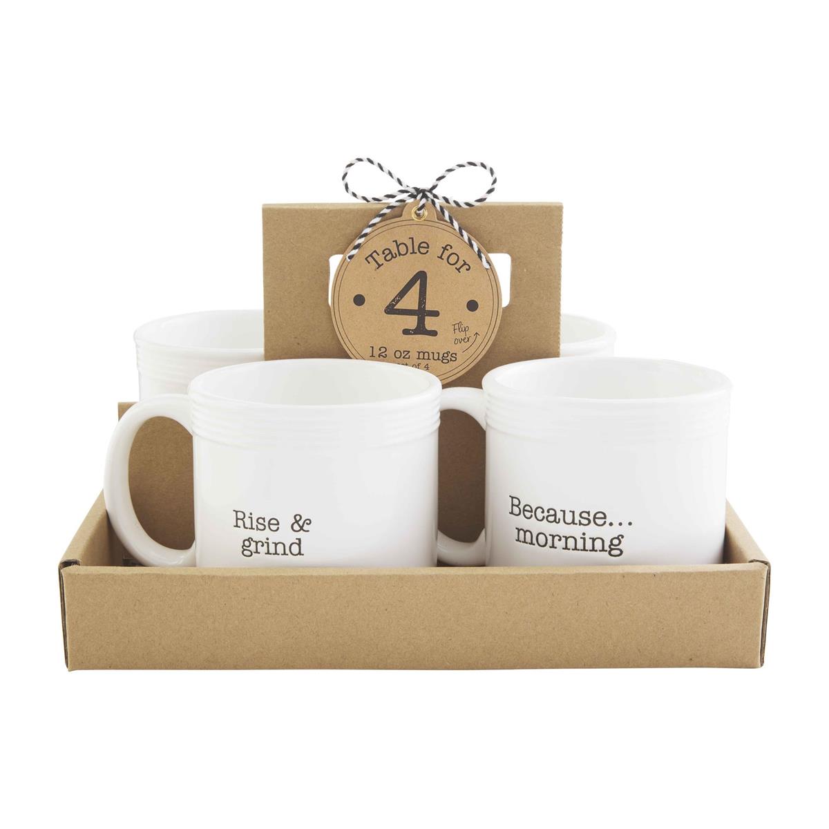 Table For 4 Mug Set