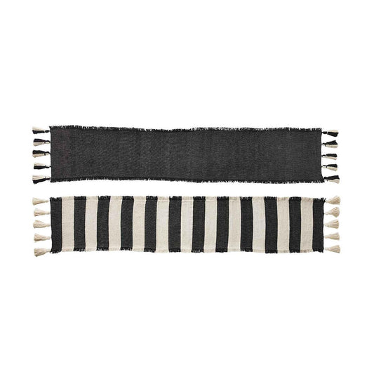 Black Ponchaa Table Runner