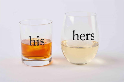 His & Hers Glass Set