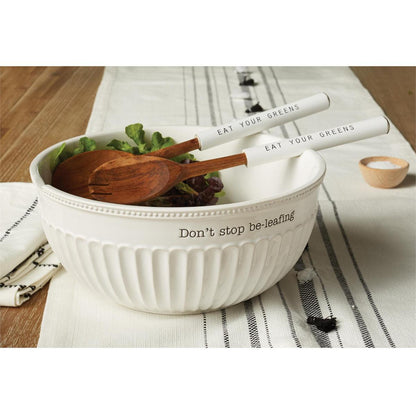 Don't Stop Be-Leafing Salad Bowl Set