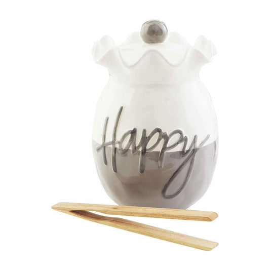 Happy Ruffle Cookie Jar