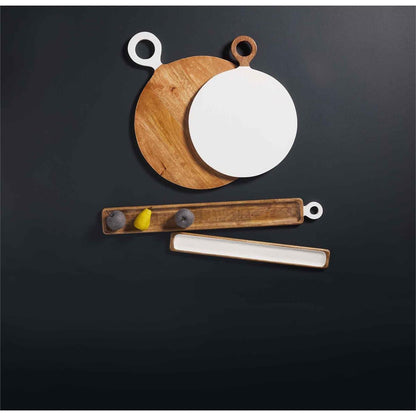 Long Wood & White Board Set