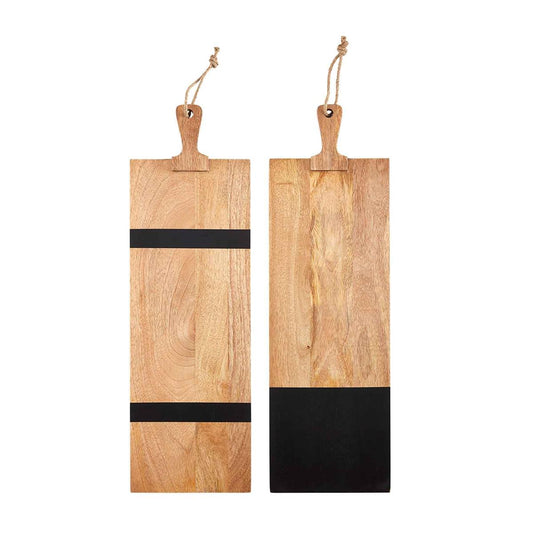 Long Black Wood Boards