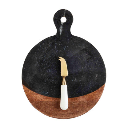 Black Natural Round Board Sets