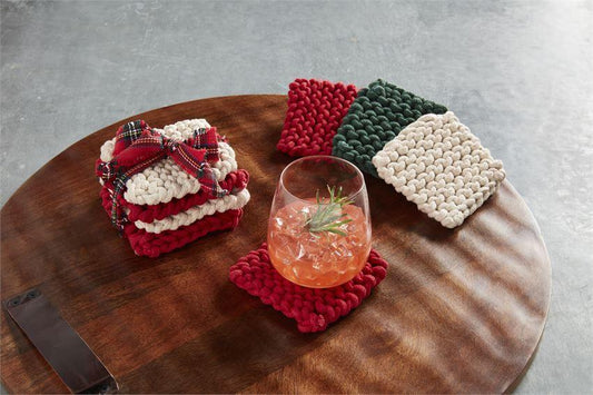 Crochet Christmas Coasters