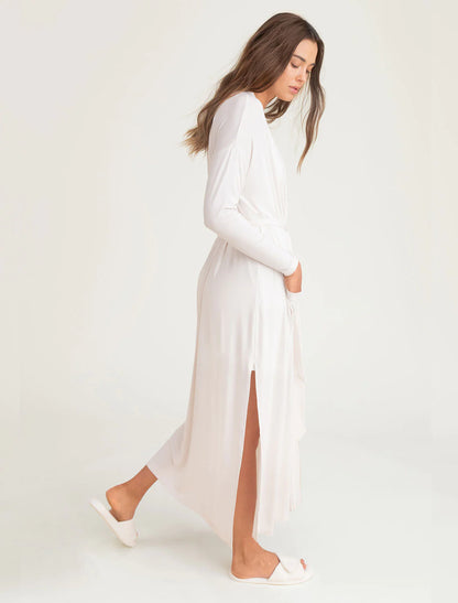 Luxe Milk Jersey Duster Robe | Pearl