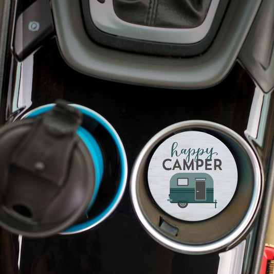 Happy Camper Car Coaster