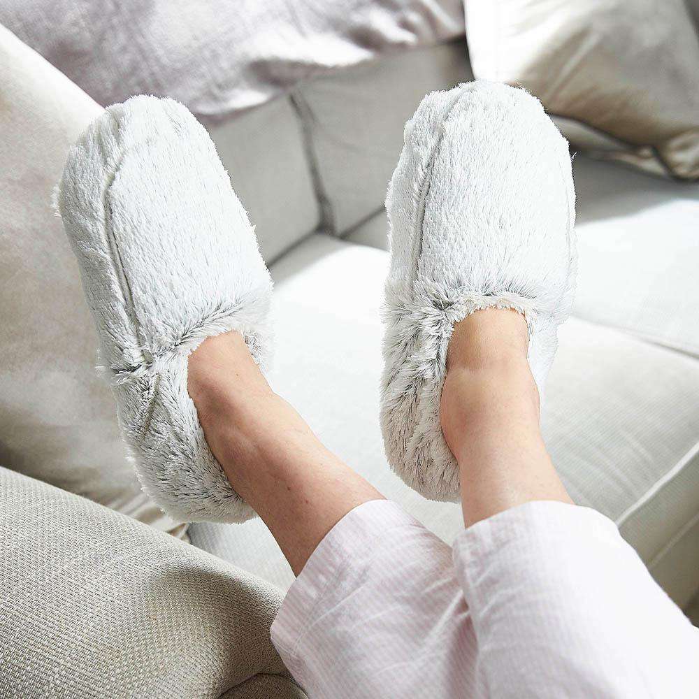 Warmies Slippers | Marshmallow Gray