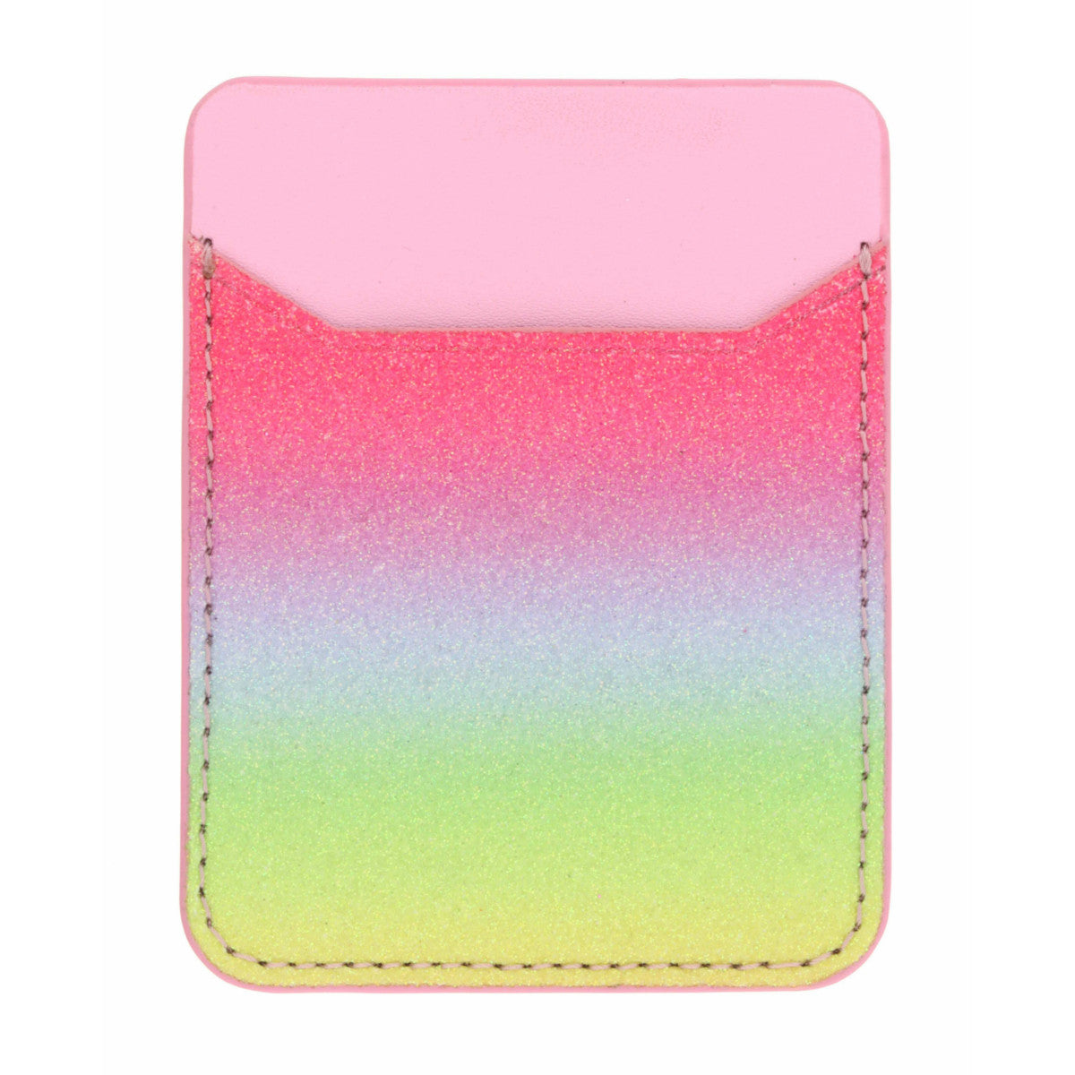 Rainbow Glitter Pink Phone Wallet