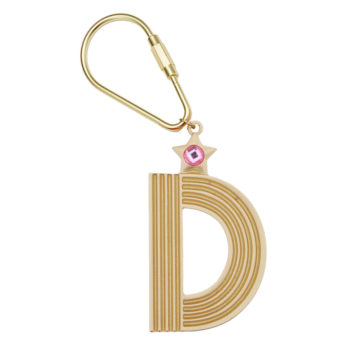 Gold Initial Keychain