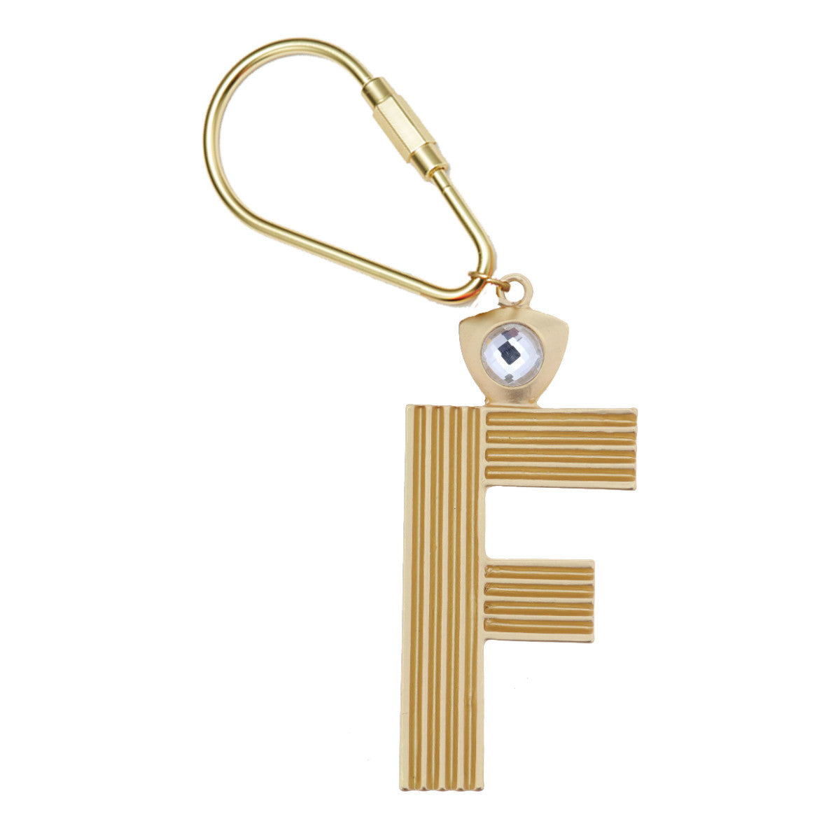 Gold Initial Keychain