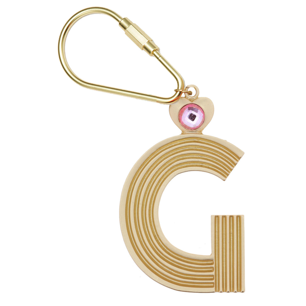 Gold Initial Keychain