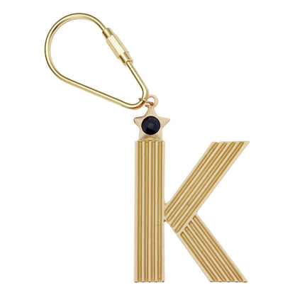 Gold Initial Keychain