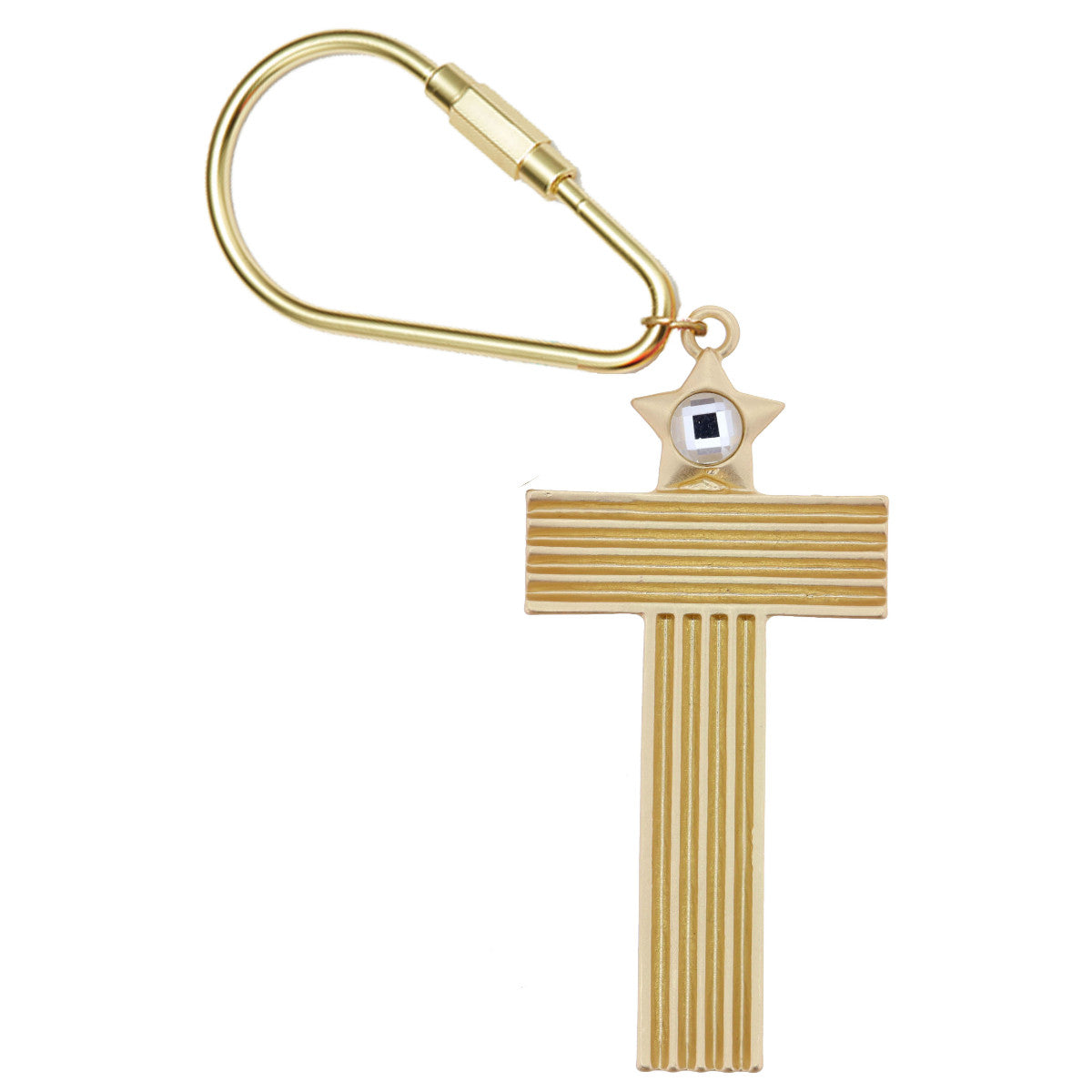 Gold Initial Keychain