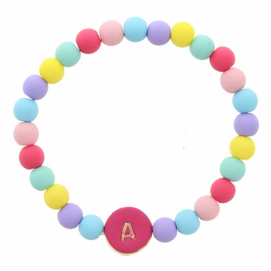 Rainbow Initial Bracelet