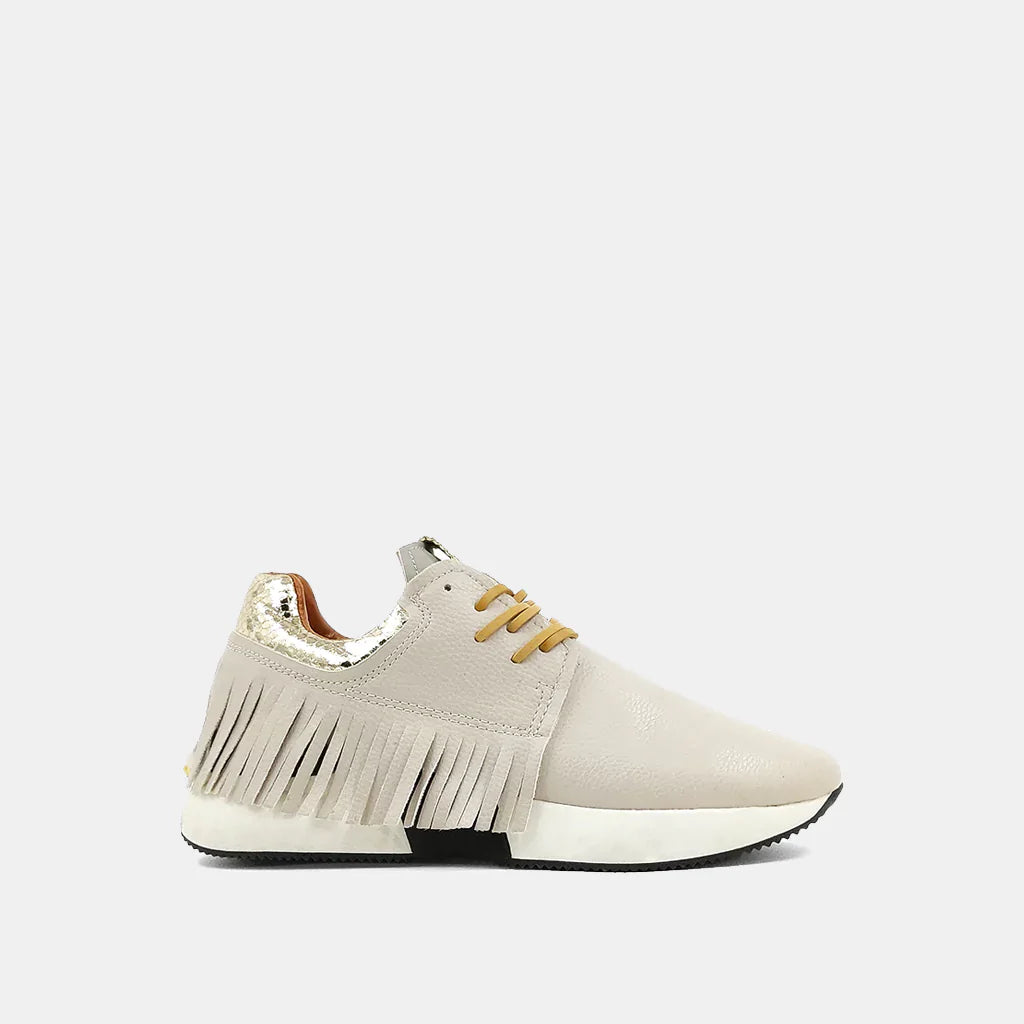 Pepa Fringe Sneaker | Bone