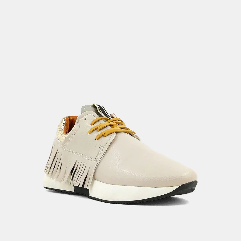 Pepa Fringe Sneaker | Bone