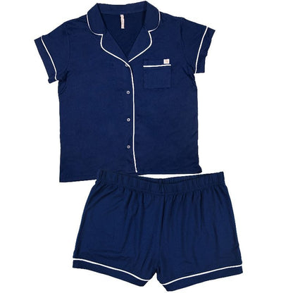 Button Up Pajama Set Midnight