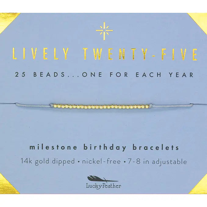 Milestone Birthday Bracelet | Twenty-Five